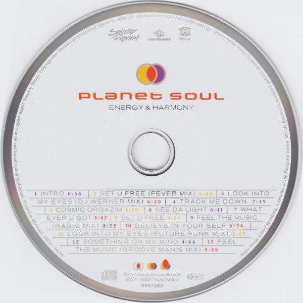 Planet Soul : Energy & Harmony (CD, Album)