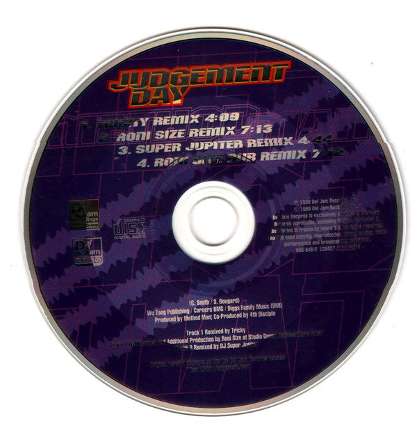 Method Man : Judgement Day (Remixes) (CD, Single, Ltd)