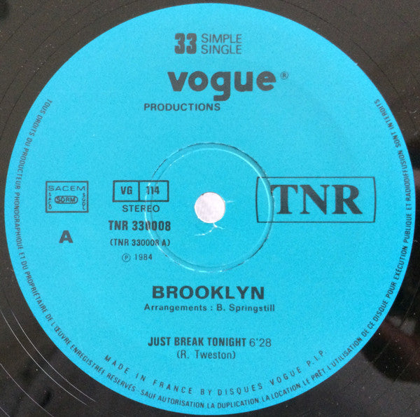 Brooklyn (4) : Just Break Tonight (12")