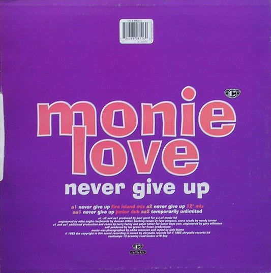 Monie Love : Never Give Up (12", Single)