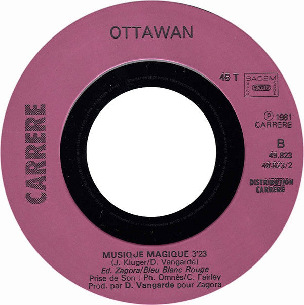 Ottawan : Musique Magique / Crazy Music (7", Single)