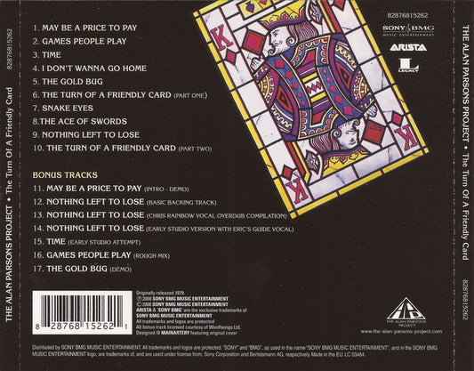 The Alan Parsons Project : The Turn Of A Friendly Card (CD, Album, RE, RM)