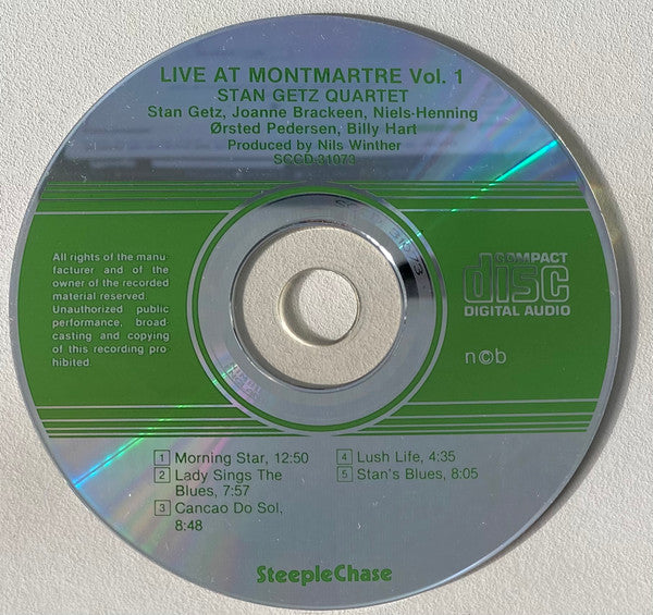 Stan Getz Quartet : Live At Montmartre Vol. 1 (CD, Album)