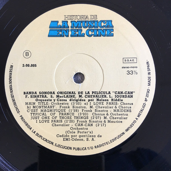 Nelson Riddle : Cole Porter's Can-Can - Banda Original De La Película "CAN-CAN" (LP, Album, Mono)