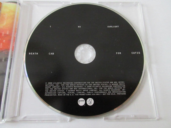 Death Cab For Cutie : No Sunlight (CD, Single, Promo)