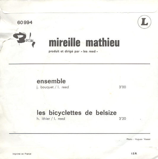 Mireille Mathieu : Ensemble / Les Bicyclettes De Belsize (7", Single)