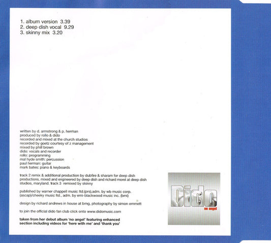 Dido : Thank You (CD, Single)