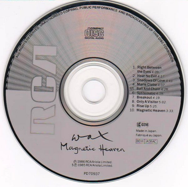 Wax (6) : Magnetic Heaven (CD, Album)
