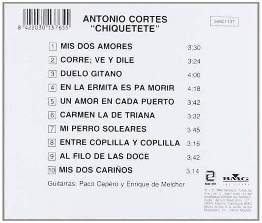 Chiquetete : Las Mejores Sevillanas De (CD, Album, RE)