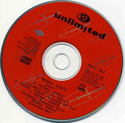 2 Unlimited : Tribal Dance (CD, Single)