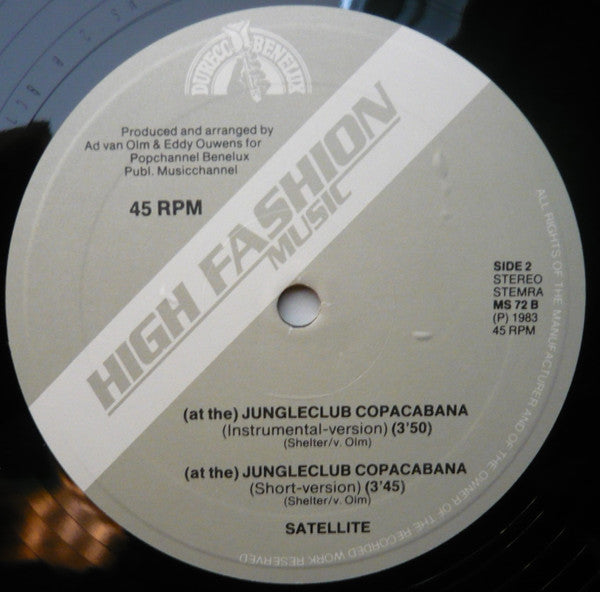 Satellite (10) : (At The) Jungleclub Copacabana (12")