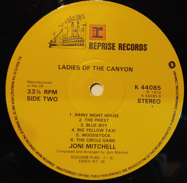 Joni Mitchell : Ladies Of The Canyon (LP, Album, RE, Gat)