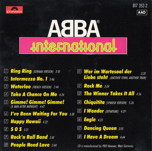 ABBA : International (CD, Comp)