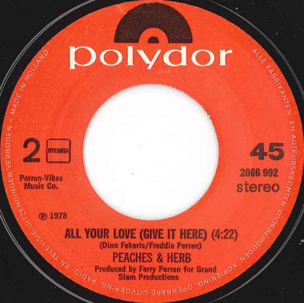 Peaches & Herb : Shake Your Groove Thing (7")