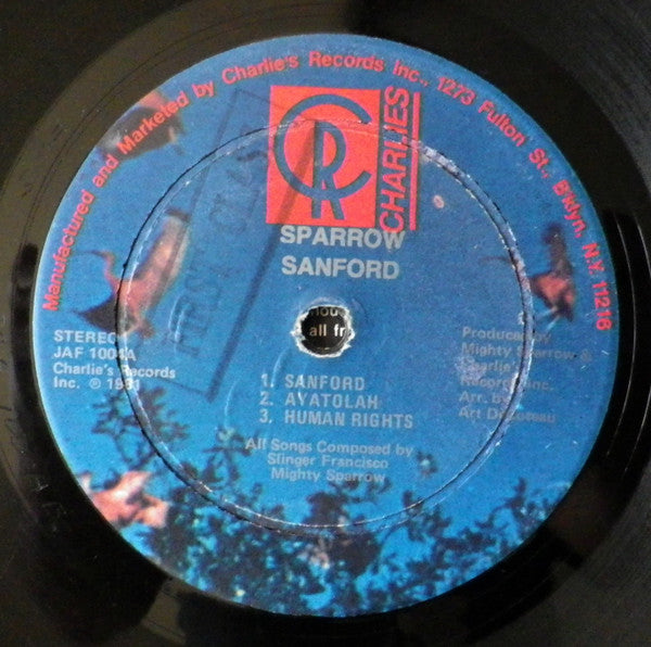 Mighty Sparrow : Sanford Soca Disco Human Rights (LP, Gat)