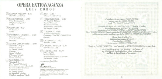 Luis Cobos, Royal Philharmonic Orchestra, Chorus Of The Royal Opera House, Covent Garden, London Symphony Orchestra , Conductor Luis Cobos , Featuring Placido Domingo : Opera Extravaganza (CD, Album)