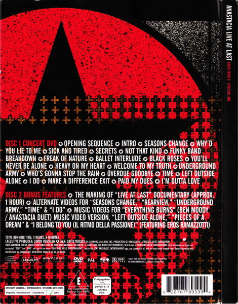 Anastacia : Live At Last (2xDVD-V, Copy Prot., PAL)