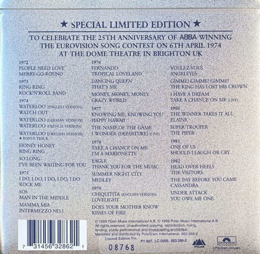 ABBA : Singles Collection 1972 ★ 1982 (29xCD, Single, RM + Box, Comp, Ltd, Num, S/Edition)