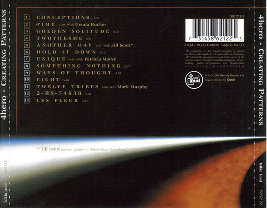 4 Hero : Creating Patterns (CD, Album)