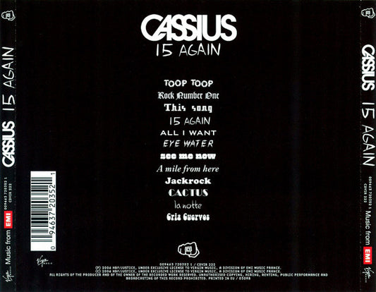 Cassius : 15 Again (CD, Album)