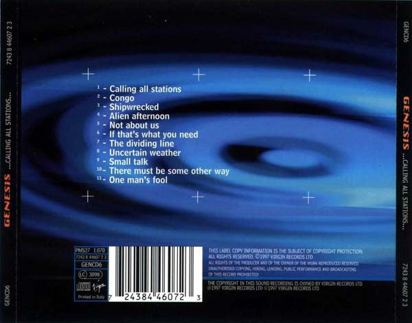Genesis : ...Calling All Stations... (CD, Album)