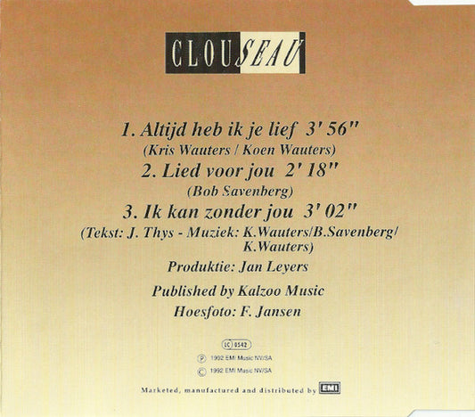 Clouseau : Altijd Heb Ik Je Lief (CD, Maxi)