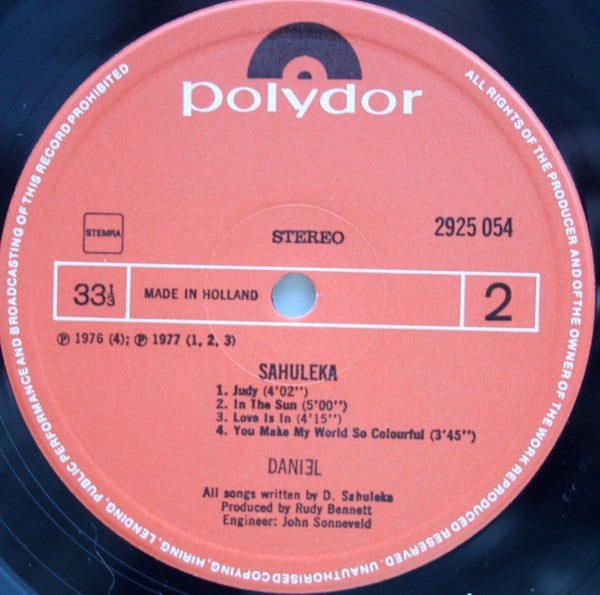 Daniel Sahuleka : Daniǝl (LP, Album)