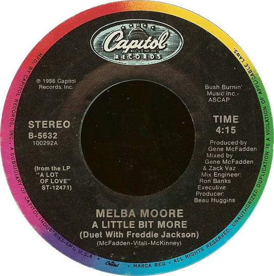 Melba Moore : A Little Bit More (7")