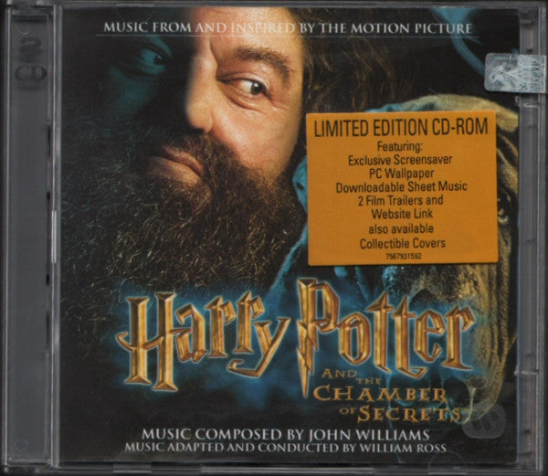 John Williams (4) : Harry Potter And The Chamber Of Secrets (Music From And Inspired By The Motion Picture) (CD, Album + CD-ROM, Enh, Ltd + Hag)