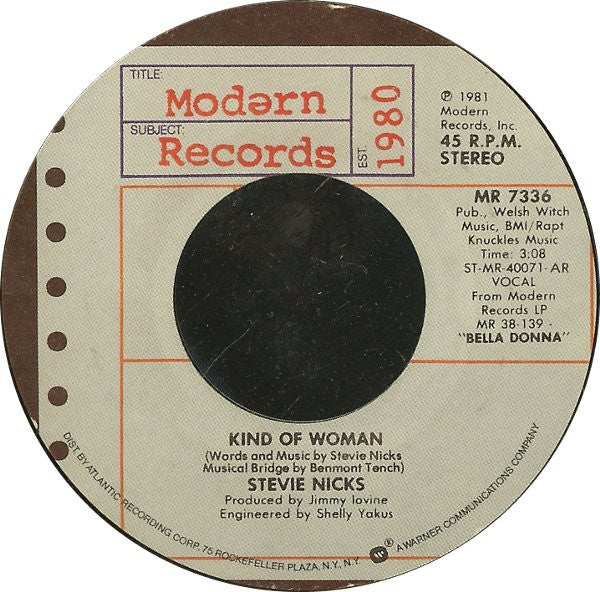 Stevie Nicks With Tom Petty And The Heartbreakers : Stop Draggin' My Heart Around (7", Single, AR )