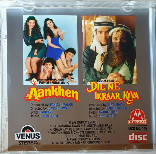 Bappi Lahiri / Anu Malik : Aankhen / Dil Ne Ikraar Kiya (CD, Comp)