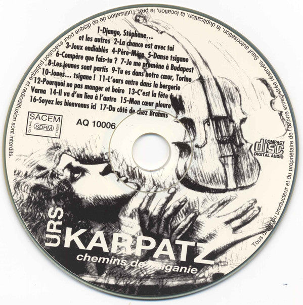 Urs Karpatz : Voix Tsiganes, Chemins De Tsiganie (CD)