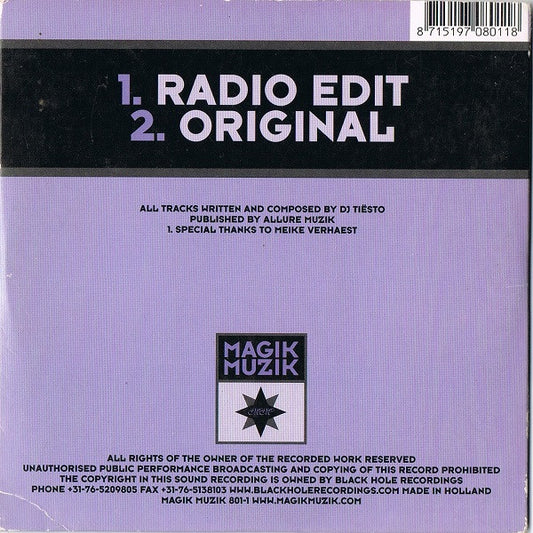 DJ Tiësto : Flight 643 (CD, Single)