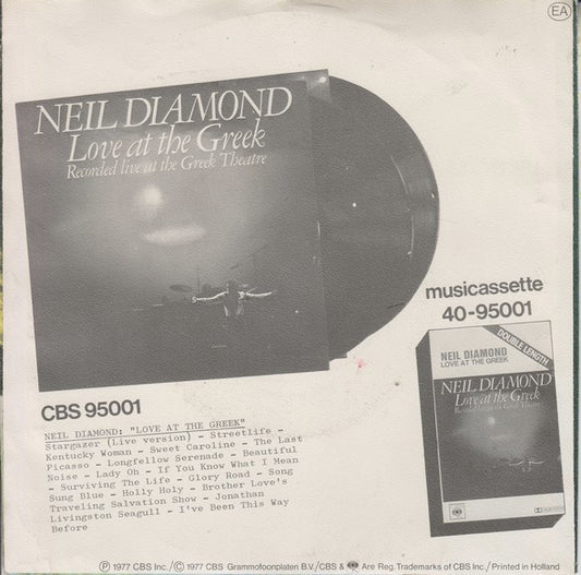 Neil Diamond : Lady-Oh (7", Single)