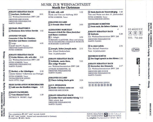 Peter Schreier, Thomanerchor, Dresdner Kreuzchor, Martin Flämig, Hans-Joachim Rotzsch : Musik zur Weihnacht' = Music For Christmas (CD, Comp, RM)