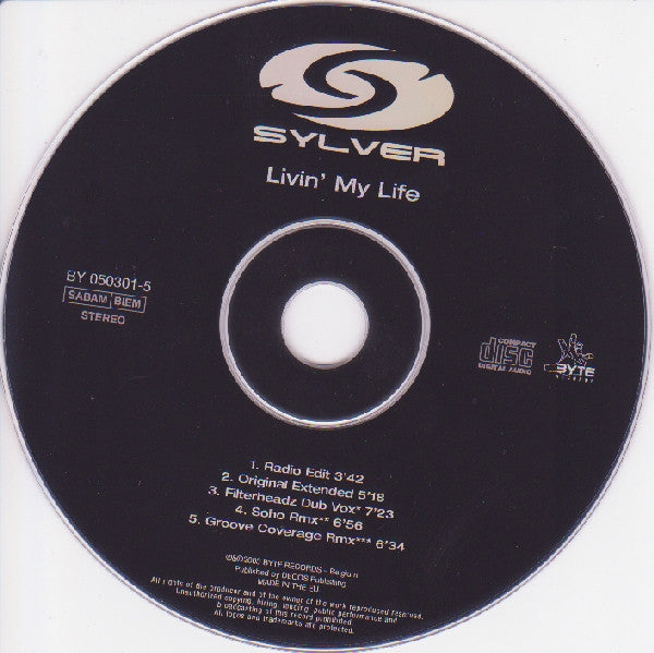Sylver : Livin' My Life (CD, Maxi)
