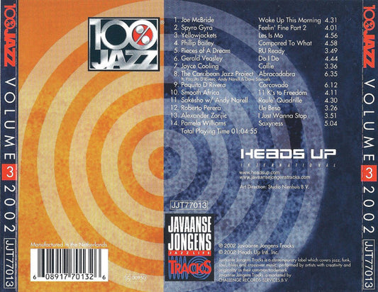 Various : 100% Jazz - Volume 3 - 2002 (CD, Comp)