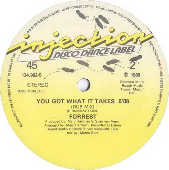 Forrest : You Got What It Takes (Extended Club & Dub Mix) (12")