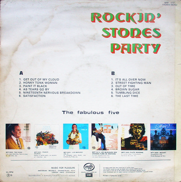 The Fabulous Five (3) : Rockin' Stones Party (LP, Album)