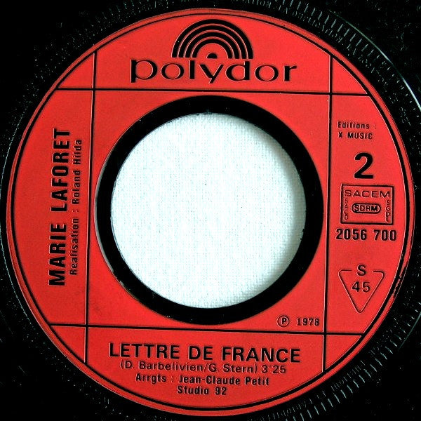 Marie Laforêt : Harmonie (7", Single)
