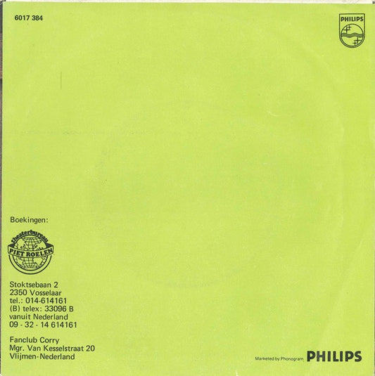 Corry Konings : Adios Amor (7", Single)