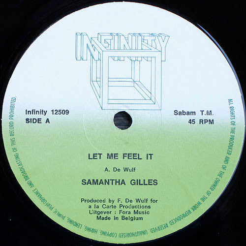 Samantha Gilles : Let Me Feel It (12")