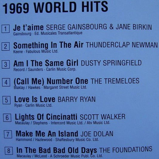 Various : World Hits 1969 (CD, Comp)