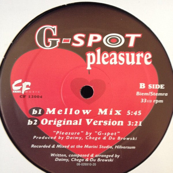 G-Spot (3) : Pleasure (12")