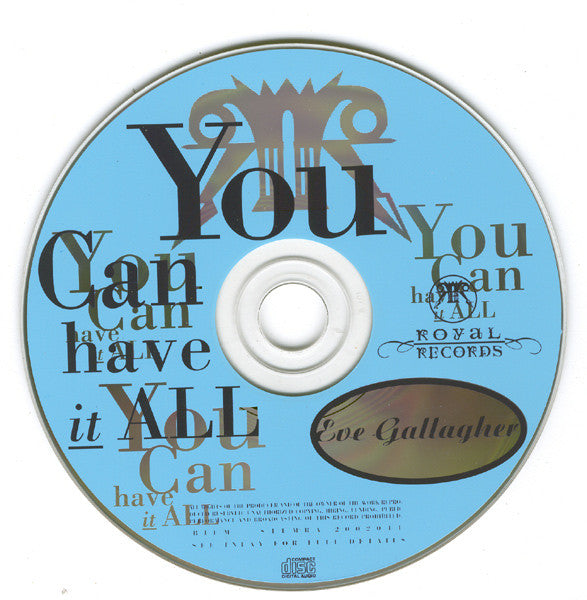 Eve Gallagher : You Can Have It All (CD, Maxi)