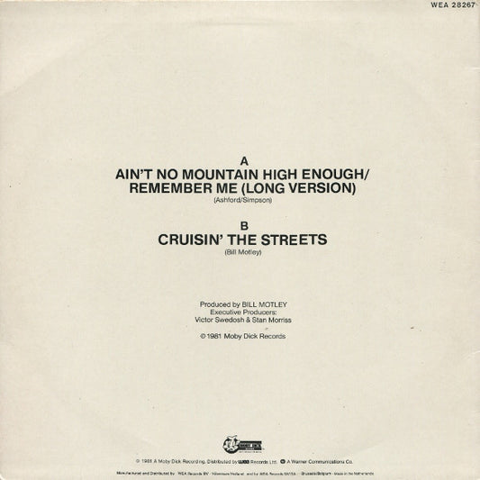 Boys Town Gang : Ain't No Mountain High Enough/Remember Me / Cruisin' The Streets (12")