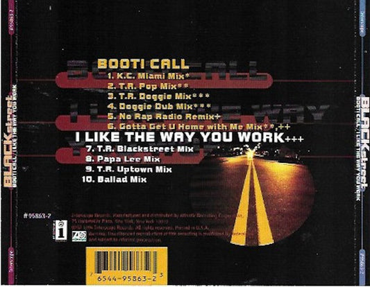 Blackstreet : Booti Call / I Like The Way You Work (CD, Maxi)