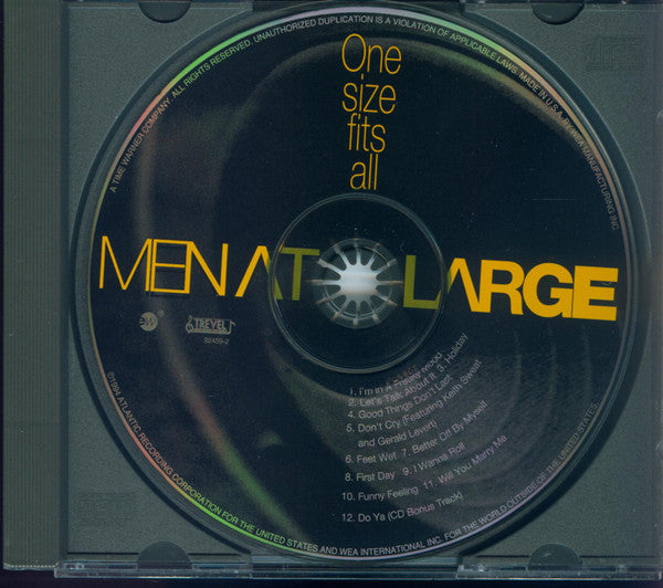 Men At Large : One Size Fits All (CD, Album)
