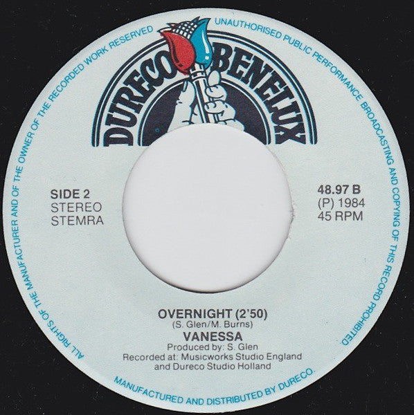Vanessa (2) : Don't Pull The Trigger On Me (7", Single)