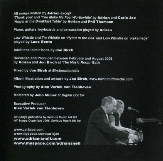 Adrian Snell Featuring Carla Jae : Every Place Is Under The Stars (CD, Album)